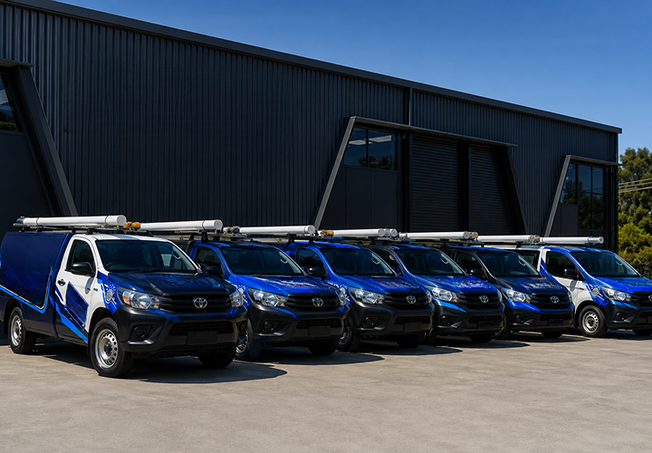 Fleet of Yarrawarrah Blocked Drains plumbing vans