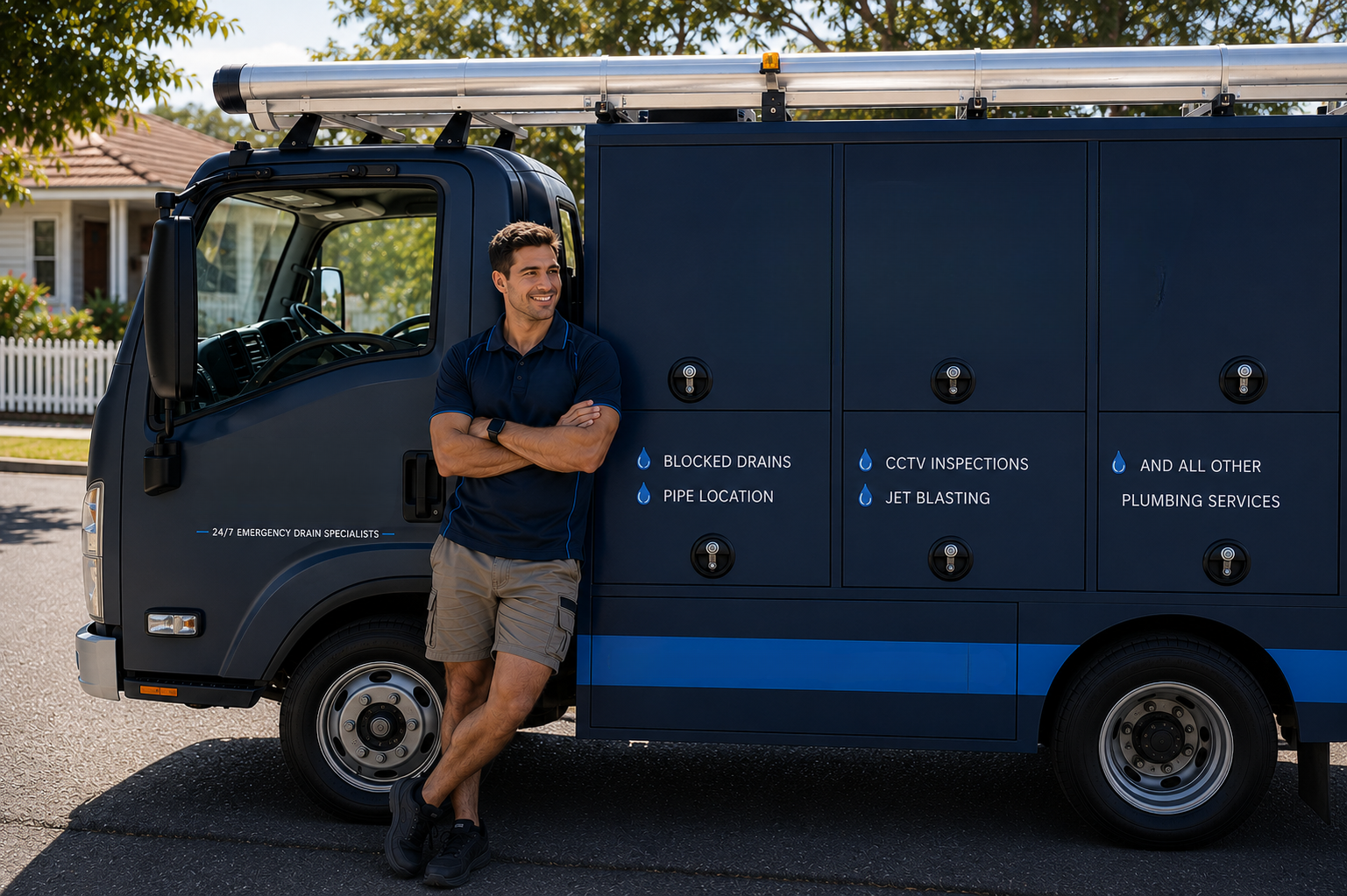 Plumber with Yarrawarrah Blocked Drains van